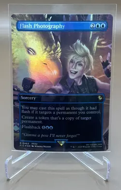 MTG Final Fantasy Flash Photography Borderless Foil #463 R 0463 FIC FFXV NM - Image 1