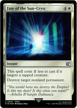 Fate of the Sun-Cryst (Foil) - 0019 - Final Fantasy - MTG - NM/M - Image 1