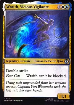 Wraith, Vicious Vigilante Foil U Marvel's Spider-Man 160 NM - Image 1