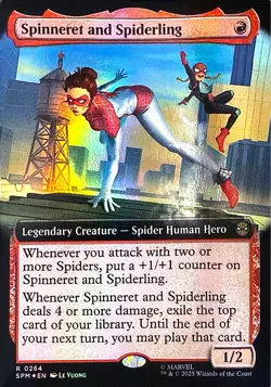 Spinneret and Spiderling Foil R Marvel's Spider-Man 94 NM - Image 1