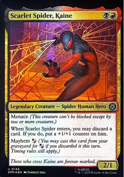 Scarlet Spider, Kaine Foil C Marvel's Spider-Man 143 NM - Image 1