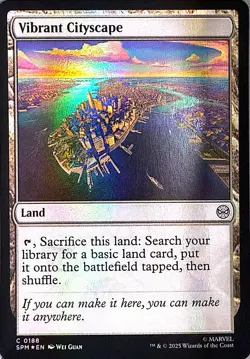 Vibrant Cityscape Foil C Marvel's Spider-Man 188 NM - Image 1