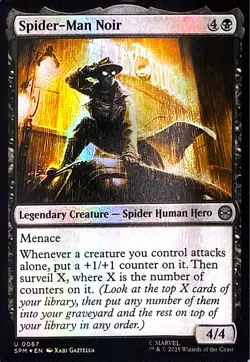 Spider-Man Noir Foil U Marvel's Spider-Man 67 NM - Image 1