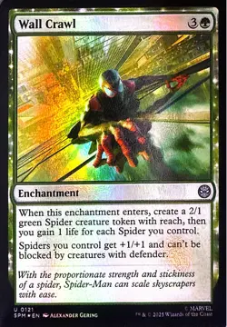 Wall Crawl Foil U Marvel's Spider-Man 121 NM - Image 1