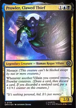 Prowler, Clawed Thief Foil U Marvel's Spider-Man 138 NM - Image 1