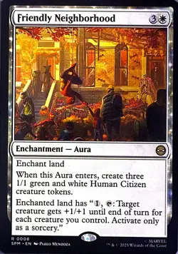 Friendly Neighborhood Non- Foil R Marvel's Spider-Man 8 NM - Image 1