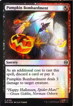 Pumpkin Bombardment Foil C Marvel's Spider-Man 139 NM - Image 1