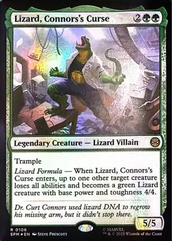 Lizard, Connors's Curse Foil R Marvel's Spider-Man 106 NM - Image 1