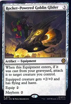 Rocket-Powered Goblin Glider Non- Foil R Marvel's Spider-Man 172 NM - Image 1