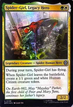 Spider-Girl, Legacy Hero Foil U Marvel's Spider-Man 149 NM - Image 1