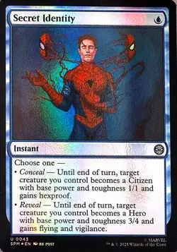 Secret Identity Foil U Marvel's Spider-Man 43 NM - Image 1