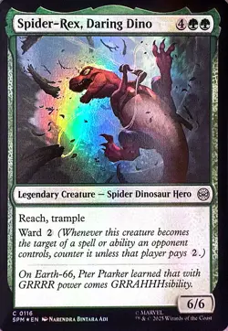 Spider-Rex, Daring Dino Foil C Marvel's Spider-Man 116 NM - Image 1