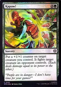 Kapow! Foil C Marvel's Spider-Man 103 NM - Image 1