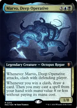 Marvo, Deep Operative FOIL EXTENDED ART Magic MTG NM - Image 1