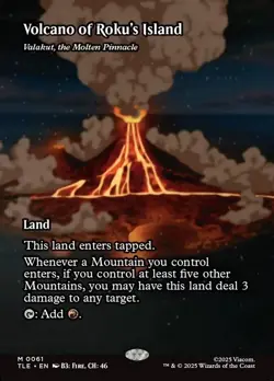 Volcano of Roku's Island X1 BORDERLESS FOIL-NM/M-Avatar: The Last Airbender - Image 1