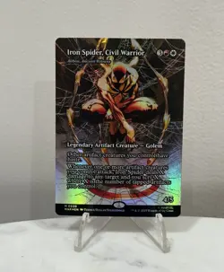 2025 MTG Marvel Spider-Man Iron Spider, Civil Warrior M 0039 FOIL BORDERLESS - Image 1