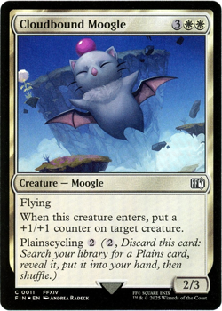 Cloudbound Moogle (Foil) - 0011 - Final Fantasy - MTG - NM/M - Image 1