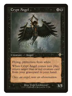 Crypt Angel MTG Invasion Rare LP Lightly Played Single Card - Image 1