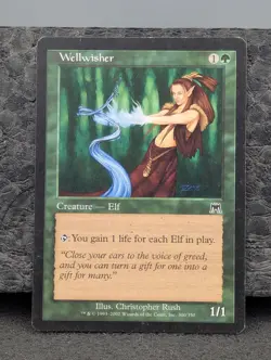 MP - Wellwisher - Onslaught - Magic The Gathering Moderately Played English MTG - Image 1