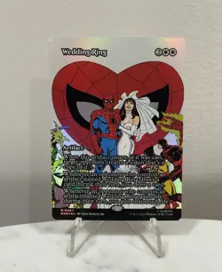 2025 MTG Marvel Spider-Man Wedding Ring M 0007 FOIL BORDERLESS - Image 1