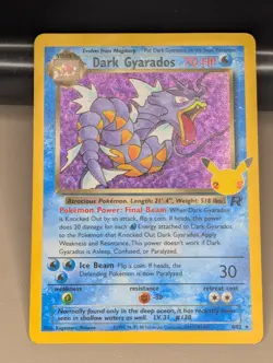 Pokemon Dark Gyarados TCG 8/82 Team Rocket Holo Card WOTC, celebrations - Image 2
