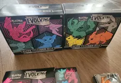 EMPTY - Pokemon TCG Evolving Skies ETB Pair - NO Packs Or Cards Display Only - Image 2