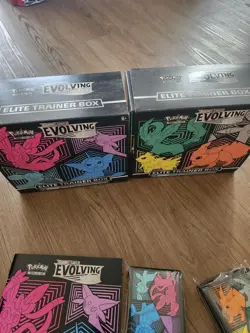 EMPTY - Pokemon TCG Evolving Skies ETB Pair - NO Packs Or Cards Display Only - Image 3