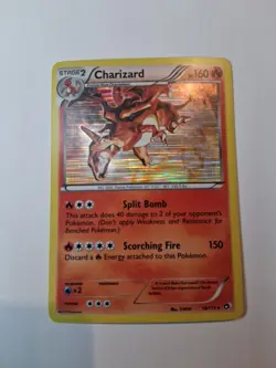 Pokemon Charizard Legendary Treasures 19/113 Reverse Holo Rare English TCG Card - Image 1