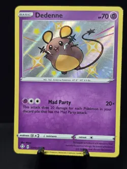 Pokemon Dedenne SV051/SV122 Shining Fates: Shiny Vault Holo Foil Near Mint - Image 1