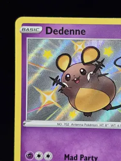 Pokemon Dedenne SV051/SV122 Shining Fates: Shiny Vault Holo Foil Near Mint - Image 4