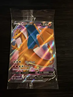 Charizard V SWSH050 SWSH: Sword & Shield SEALED PROMO Full Art Pokemon Card - Image 1