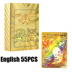 Pokemon Gold Foil Rainbow GX Vmax EX - MULTI PACK 55pcs - Novelty Item - Image 1