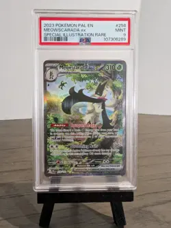 Pokemon Meowscarada ex Paldea Evolved Special Illustration Rare #256 PSA 9 Mint - Image 1