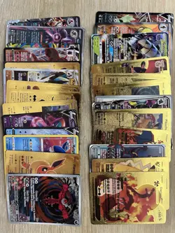 Lot of 37 Rare Pokemon Cards - Gold Foil, Holos, Charizards, Yveltal, and More - Image 1