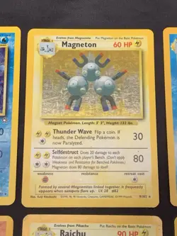 Vintage Holo Rare Pokemon Cards WOTC 1999 Base Set, Jungle, Fossil MP/HP Raichu - Image 3