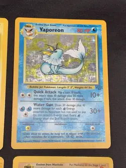 Vintage Holo Rare Pokemon Cards WOTC 1999 Base Set, Jungle, Fossil MP/HP Raichu - Image 4