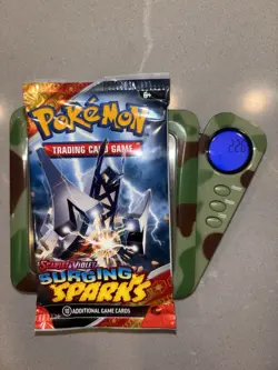 22.6g HEAVY Pokemon TCG: Scarlet and Violet Surging Sparks Booster Pack Arch - Image 1