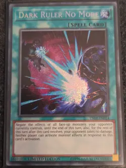 Yu-Gi-Oh Dark Ruler No More TN19-EN014 Prismatic Secret Rare Card NM Condition - Image 1