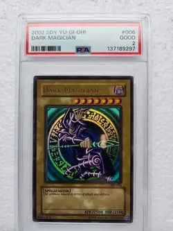DARK MAGICIAN 2002 SDY-006 YU-GI-OH! HOLO PSA 2 - Image 1