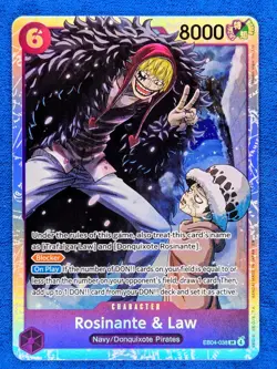 Rosinante & Law EB04-038 SR | NM | The Azure Sea's Seven | One Piece TCG | EN - Image 1