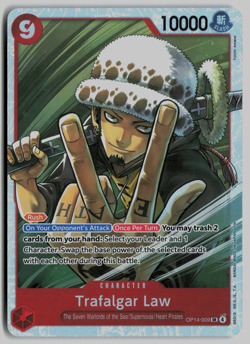 One Piece OP14 The Azure Sea's Seven - Trafalgar Law SR OP14-009 - Image 1