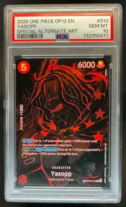2025 One Piece Legacy of the Master Yasopp Special Alternate Art OP09-013 PSA 10 - Image 1