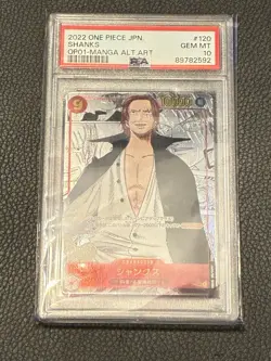MANGA ALT ART SHANKS One Piece 2022 Romance Dawn Japanese OP01-120 SEC PSA 10 - Image 1