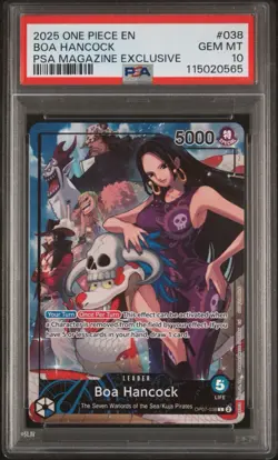 PSA 10 Boa Hancock #038 PSA Magazine Exclusive Promo One Piece CCG Gem Mint - Image 1