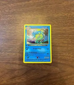 Pokemon TCG Gyarados Holo Rare Card Base Set 6/102 1st Edition 1999 - Image 3