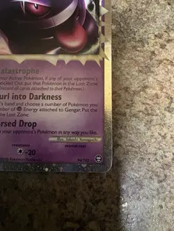 Gengar 94/102 Triumphant Holo MP Pokemon TCG Card - Image 3