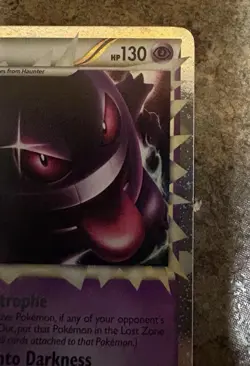 Gengar 94/102 Triumphant Holo MP Pokemon TCG Card - Image 4