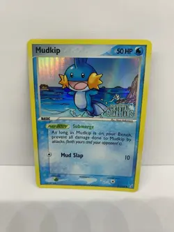Pokemon Card Mudkip 57/100 EX Crystal Guardians Reverse Holo STAMPED NM - Image 1
