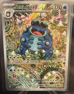 Seismitoad 105/086 Illustration Rare Sv: Black Bolt Pokemon Card English NM - Image 1