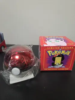 1999 Jigglypuff Pokemon 23K Gold Plated Card Limited Edition Burger King Red Box - Image 1